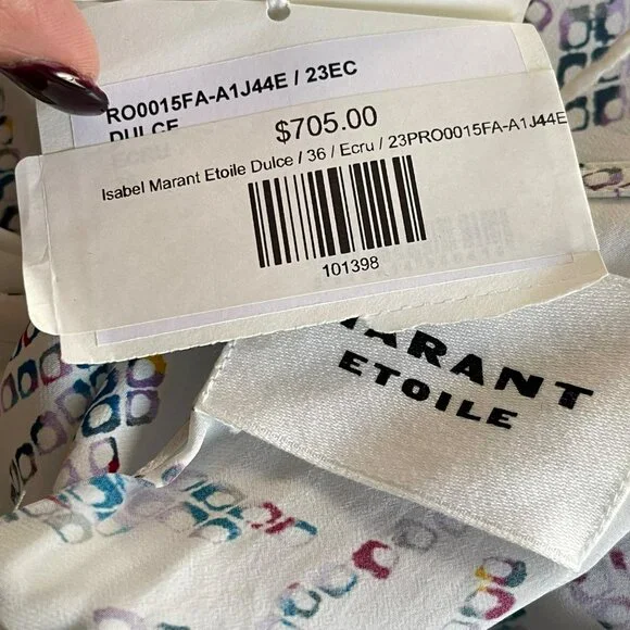 New Isabel Marant Etoile $705 Dulce Mini Dress Size 36 US 4 Small - Picture 10 of 12